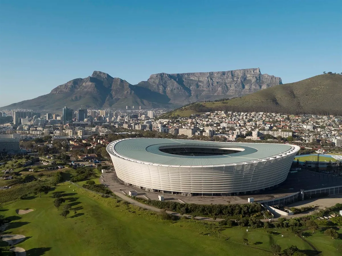 Aerial view of Cape Town with Table Mountain, a South African region served by Her Legacy Consulting