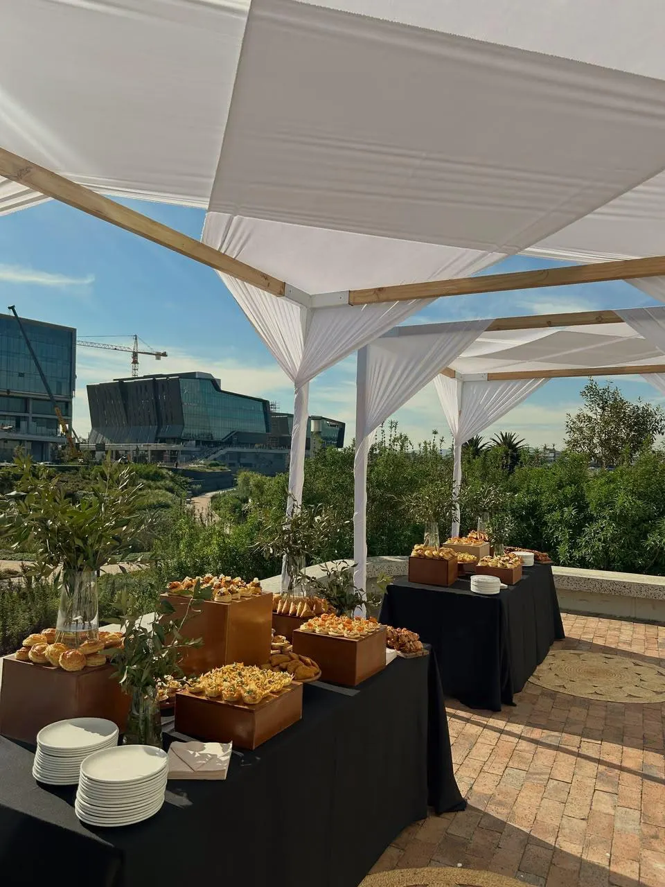 Catering display at a Her Legacy Consulting business networking event in Cape Town